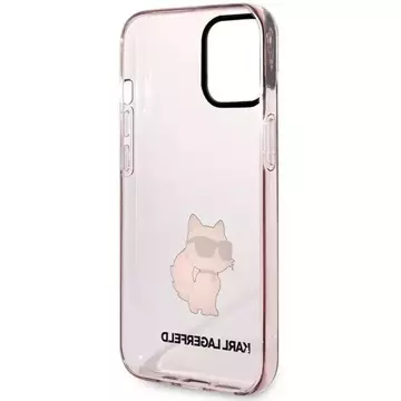 Etui ochronne na telefon Karl Lagerfeld KLHCP12MHNCHTCP do Apple iPhone 12 /12 Pro 6,1" różowy/pink hardcase Ikonik Choupette