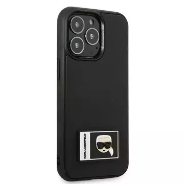 Etui ochronne na telefon Karl Lagerfeld KLHCP13L3DKPK do Apple iPhone 13 Pro / 13 6,1" czarny/black hardcase Ikonik Patch