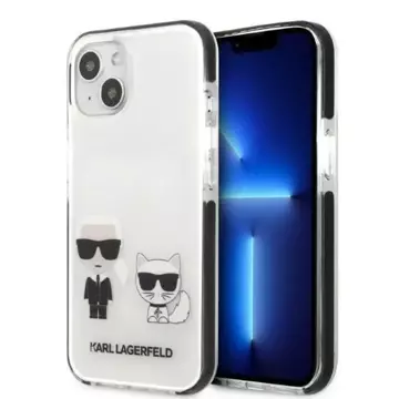 Etui ochronne na telefon Karl Lagerfeld KLHCP13STPEKCW do Apple iPhone 13 Mini 5,4" hardcase biały/white Karl&Choupette