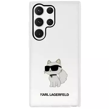 Etui ochronne na telefon Karl Lagerfeld KLHCS23LHNCHTCT do Samsung Galaxy S23 Ultra S918 transparent hardcase Ikonik Choupette