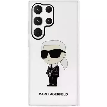 Etui ochronne na telefon Karl Lagerfeld KLHCS23LHNIKTCT do Samsung Galaxy S23 Ultra S918 transparent hardcase Ikonik Karl Lagerfeld