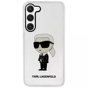 Etui ochronne na telefon Karl Lagerfeld KLHCS23SHNIKTCT do Samsung Galaxy S23 S911 transparent hardcase Ikonik Karl Lagerfeld