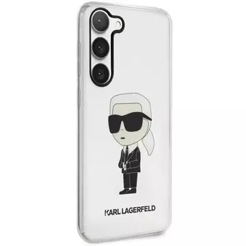 Etui ochronne na telefon Karl Lagerfeld KLHCS23SHNIKTCT do Samsung Galaxy S23 S911 transparent hardcase Ikonik Karl Lagerfeld