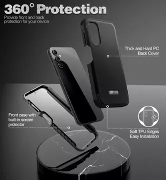Etui ochronne na telefon Kevlar Pro do Samsung Galaxy A14 4G / 5G Black