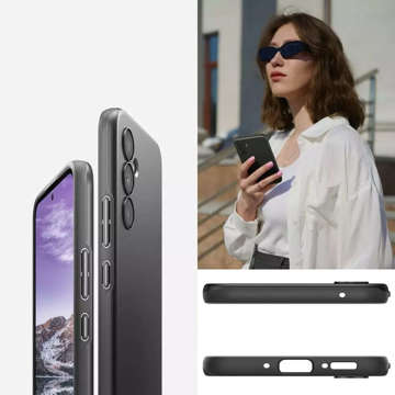Etui ochronne na telefon Spigen Thin Fit obudowa do Samsung Galaxy A54 5G Black + Szkło
