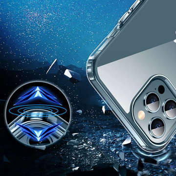 Etui ochronne obudowa Alogy Hybrid Case Super Clear do Apple iPhone 12 Pro Max Przezroczyste + Szkło