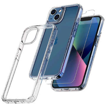 Etui ochronne obudowa Alogy Hybrid Case do Apple iPhone 13 Mini Przezroczyste + Szkło