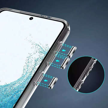 Etui ochronne obudowa Alogy Hybrid Clear Case do Samsung Galaxy S23 Przezroczyste + Szkło