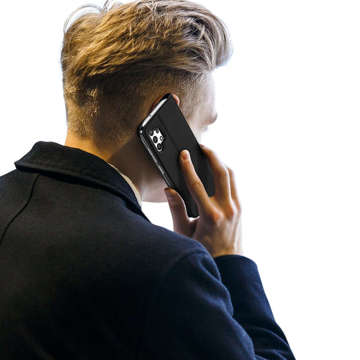 Etui ochronne z klapką Dux Ducis Skin Pro skórzane do Samsung Galaxy A32 4G Czarne