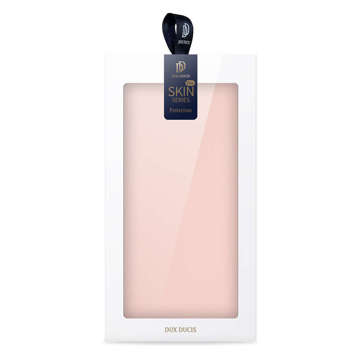 Etui ochronne z klapką Dux Ducis Skin Pro skórzane do Samsung Galaxy S22 Plus Różowe