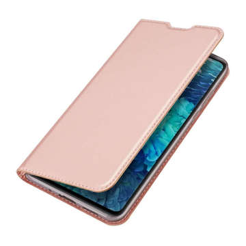 Etui ochronne z klapką Dux Ducis skórzane do Samsung Galaxy S20 FE 5G Różowe