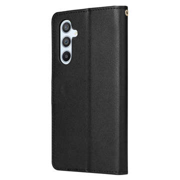 Etui ochronne z klapką skórzany portfel Alogy Wallet Case obudowa na telefon do Samsung Galaxy A34 5G Czarne