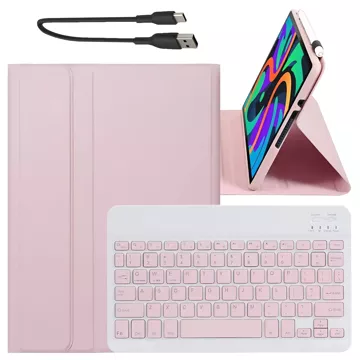 Etui ochronne z klawiaturą Alogy Keyboard case klawiatura bezprzewodowa do Lenovo Tab M11 10.95" TB330FU / TB330XU / TB331FC różowe