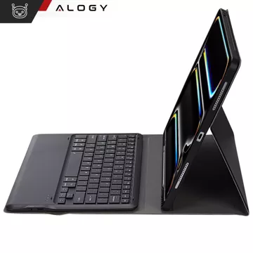 Etui ochronne z klawiaturą do Apple iPad Pro 13" M4 2024 7gen Alogy Keyboard case z miejscem na rysik klawiatura Bluetooth czarne 