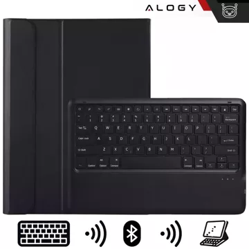 Etui ochronne z klawiaturą do Apple iPad Pro 13" M4 2024 7gen Alogy Keyboard case z miejscem na rysik klawiatura Bluetooth czarne 