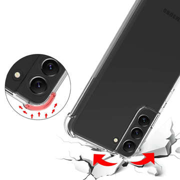 Etui pancerne ShockProof Alogy Case do Samsung Galaxy S22 Plus Clear + Szkło Full Glue