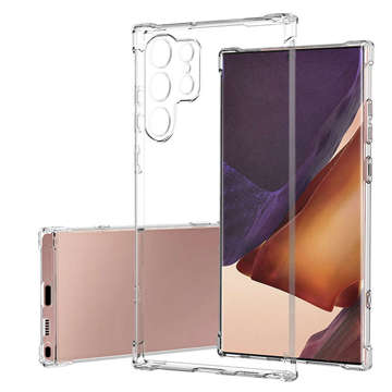 Etui pancerne ShockProof Alogy Case do Samsung Galaxy S22 Ultra Clear + Szkło Full Glue