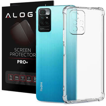 Etui pancerne ShockProof Alogy Case do Xiaomi Redmi 10 Clear + Szkło