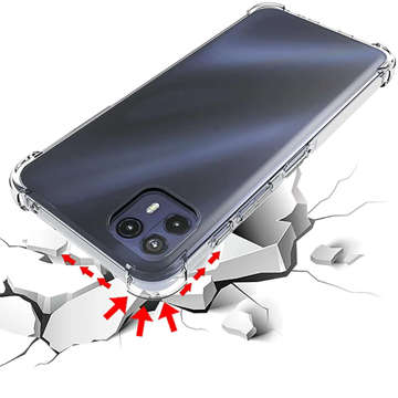 Etui pancerne ShockProof Alogy case do Motorola Moto G50 5G Saipan Przezroczyste