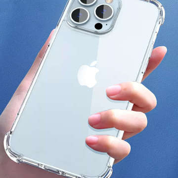 Etui pancerne ShockProof Alogy do Apple iPhone 14 Pro Max Przezroczyste + Szkło