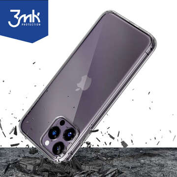 Etui pancerne do iPhone 15 Pro 3mk Armor Case Clear ochronne plecki przezroczyste + Szkło