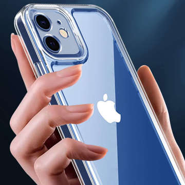 Etui pancerne obudowa Alogy Hybrid Case z osłoną na aparat do Apple iPhone 12 Przezroczyste