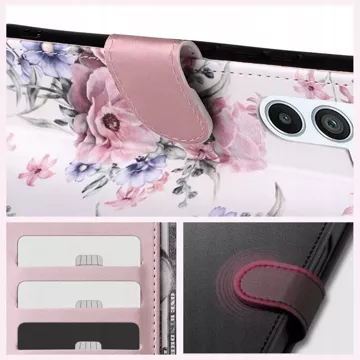 Etui portfel Wallet do Samsung Galaxy A55 5G Blossom Flower