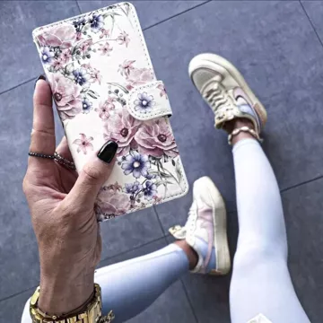 Etui portfel Wallet do Samsung Galaxy M15 5G Blossom Flower