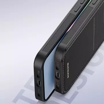 Etui portfel z podstawką 3w1 do iPhone 15 MagSafe blokada RFID Dux Ducis Rafi Mag - czarne