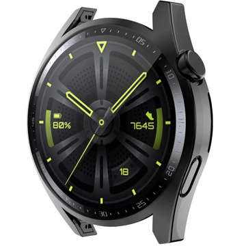 Etui silikonowe 2w1 nakładka folia ochronna Alogy do Huawei Watch GT 3 42mm Czarne