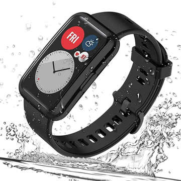 Etui silikonowe TPU nakładka Alogy do Huawei Watch Fit Czarne