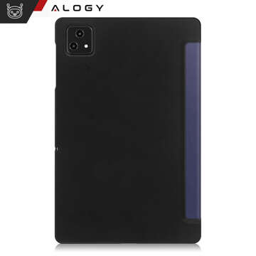 Etui + szkło do T-Mobile T Tablet 5G 10.36" obudowa na tablet Alogy Book Cover Case Granatowe + Rysik Gratis