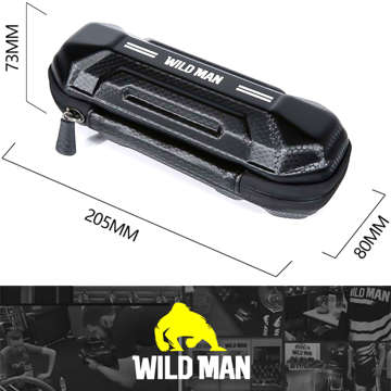 Etui torba sakwa rowerowa Wildman XT11 na rower w miejsce uchwytu na bidon 0,5L Czarna