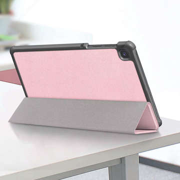 Etui z klapką obudowa Alogy Book Cover do Galaxy Tab A7 Lite T220/ 225 Różowe + Szkło