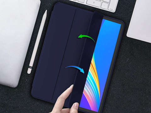 Etui z klapką obudowa Alogy Smart Case Pencil do iPad Pro 11 2021 Granatowy