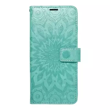 Etui z klapką zamykane Kabura MEZZO Book do iPhone 15 Pro Max mandala zielony