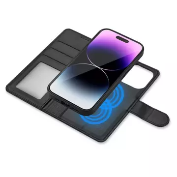 Etui z klapką zamykane portfel Wallet do MagSafe do iPhone 14 Pro Black