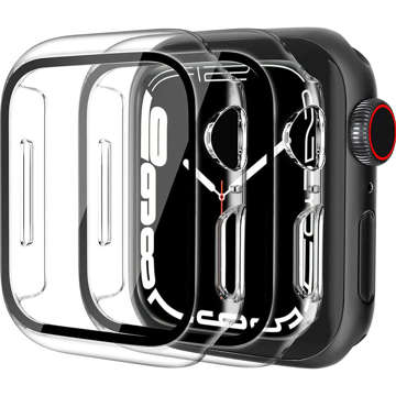 Etui ze szkłem do smartwatcha Defense360 obudowa + szkło do Apple Watch 7 41mm Clear