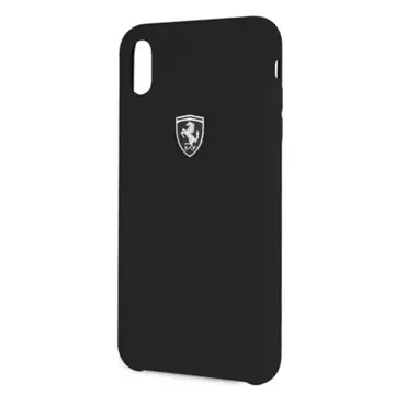 Ferrari Hardcase iPhone Xs Max czarny/black Silicone Off track