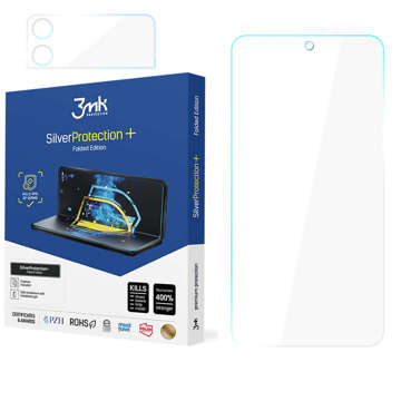 Folia antywirusowa na cały ekran Silver Protection 3mk Folded Edition 7H do Samsung Galaxy Z Flip 3 5G