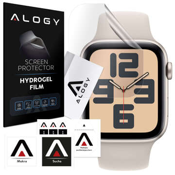 Folia ochronna Hydrożelowa hydrogel Alogy do smartwatcha do Apple Watch SE (44mm)