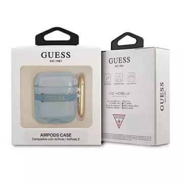 Guess  GUA2HHTSB AirPods cover niebieski/blue Strap Collection