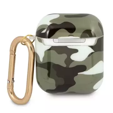 Guess GUA2UCAMA AirPods cover zielony/khaki Camo Collection