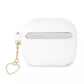 Guess GUA3LSCHSH AirPods 3 cover biały/white Silicone Charm Collection