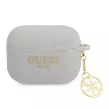 Guess GUAPLSC4EG AirPods Pro cover szary/grey Silicone Charm 4G Collection