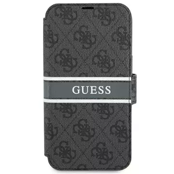 Guess GUBKP13S4GDGR iPhone 13 mini 5,4" szary/grey book 4G Stripe