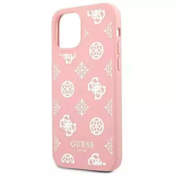 Guess GUHCP12LLSPEWPI iPhone 12 Pro Max 6,7" różowy/pink hard case Peony Collection