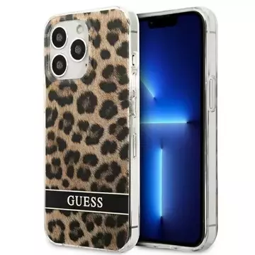 Guess GUHCP13LHSLEOW iPhone 13 Pro / 13 6,1" brązowy/brown hardcase Leopard