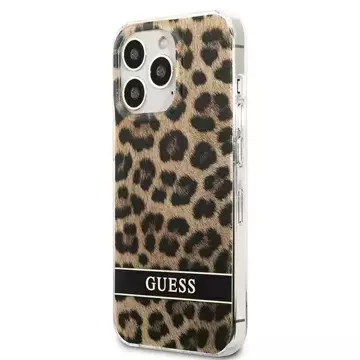 Guess GUHCP13LHSLEOW iPhone 13 Pro / 13 6,1" brązowy/brown hardcase Leopard