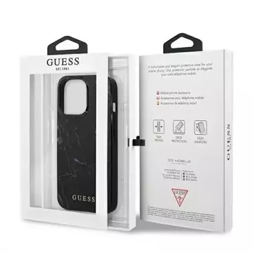 Guess GUHCP13LPCUMABK iPhone 13 Pro / 13 6,1" czarny/black hardcase Marble